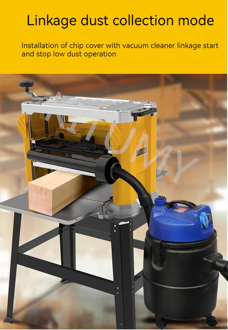 Multi-functional Desktop Woodworking Press Planer Automatic Planing Machine Wood Electric Pressure Planer