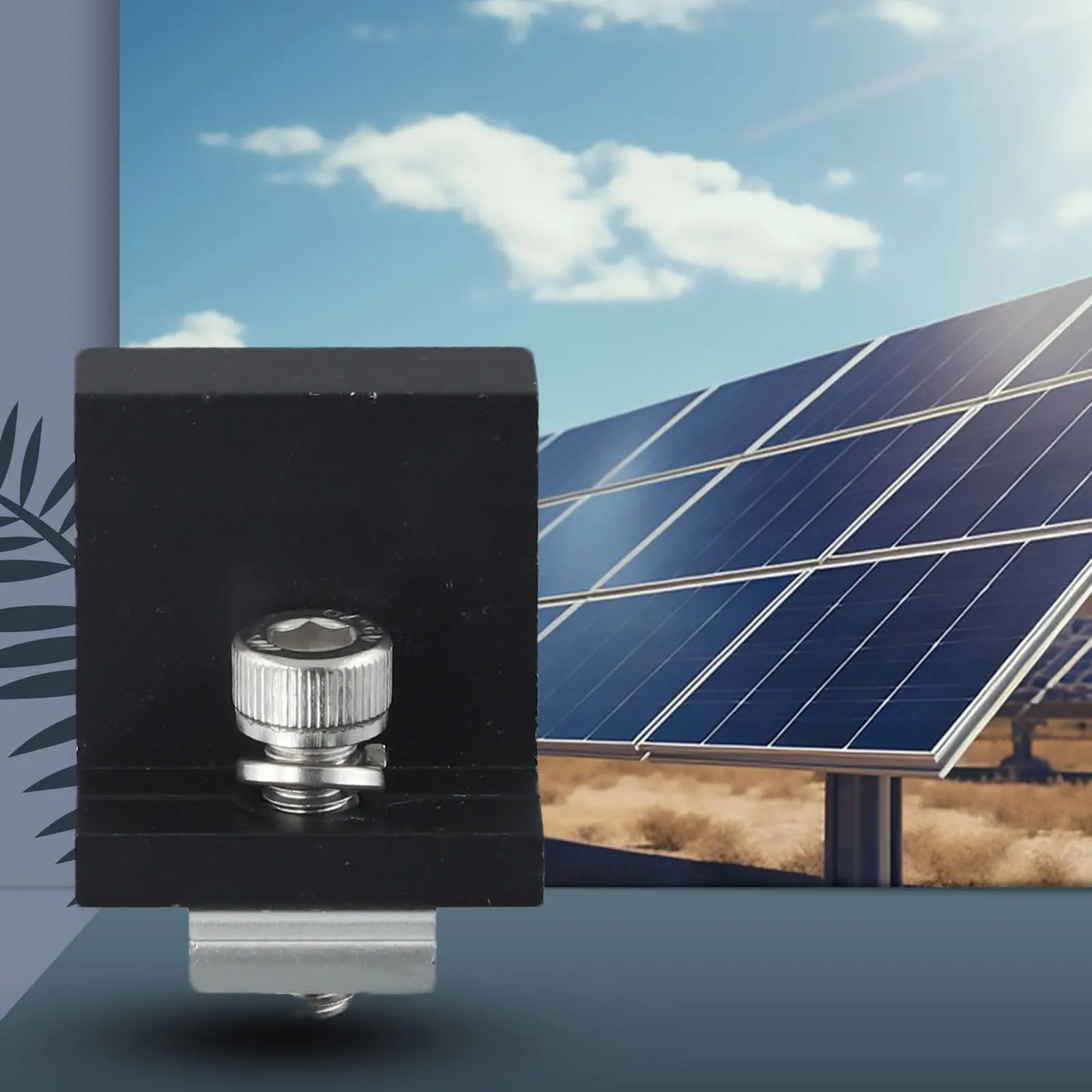 태양광 패널 브래킷 고정 PV 엔드 클램프 중간 클램프 장착, RV에 태양광 패널 설치용 블랙, 30mm, 35mm