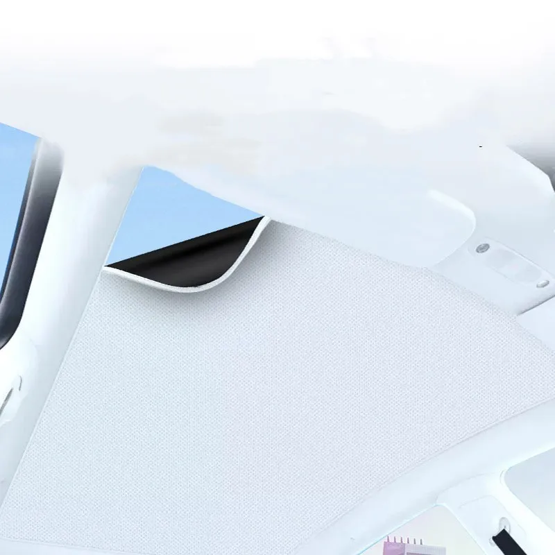Солнцезащитный козырек для Tesla модель 3/Y Электростатическая Адсорбция изолированный солнцезащитный козырек шифрование утолщенный солнцезащитный козырек для крыши