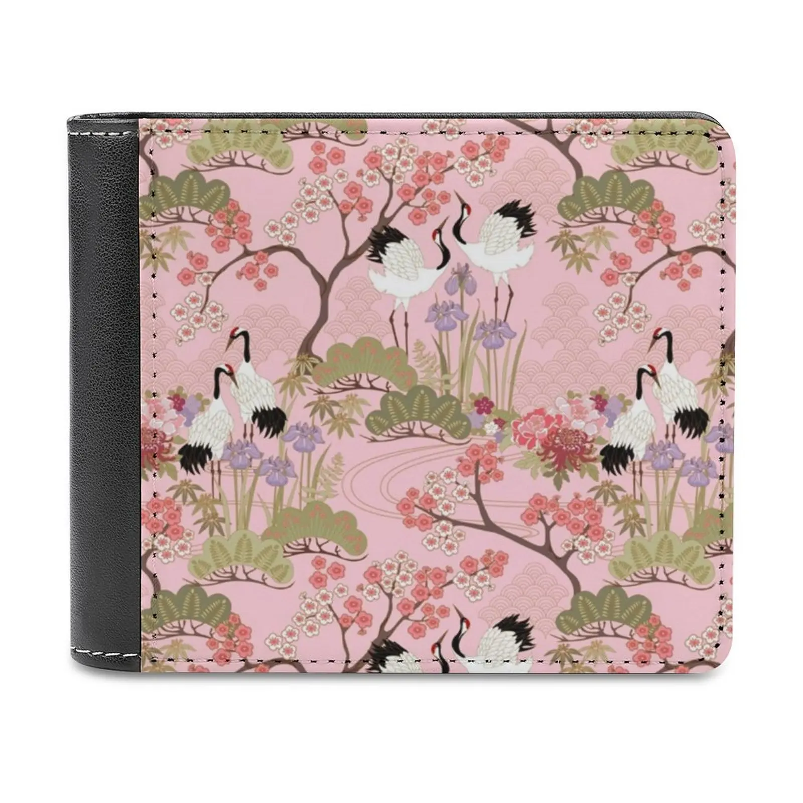 

Японский садовый в розовом цвете мужской кошелек кошельки новый дизайн долларовая цена топ мужской кожаный кошелек японский садовый японский