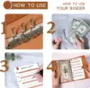 A6 Planner Notebook Agenda Budget Workbook French Budget Envelope Binder Binder Pockets For Money Budget Saving Bill Organizer 4