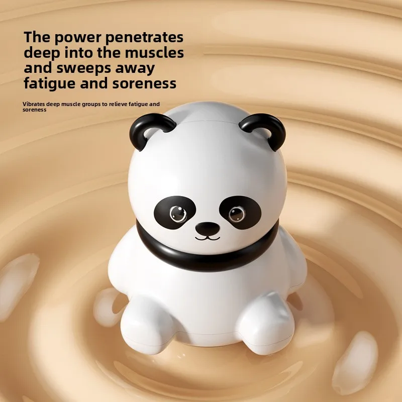 Panda Electric Massager for Neck & Abdomen, 3-Mode Vibration with Portable Charging Design, Cute Stress Relief