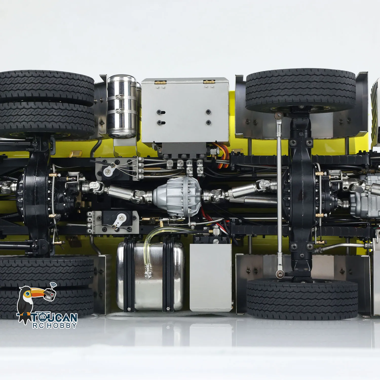 8x8 1/14 Hydraulic RC Roll Off Dumper Truck Metal Differential Lock Axles 3-Speed Toucan RC Hobby Light Sound System RC Toys 6
