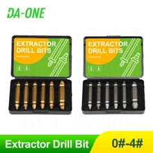 

Damaged Screws Extractor Drill Bit 1/4/5/6 Pcs Metal Titanium Coated Drills Set Extractor for Broken Bolt Screws Remover Tools