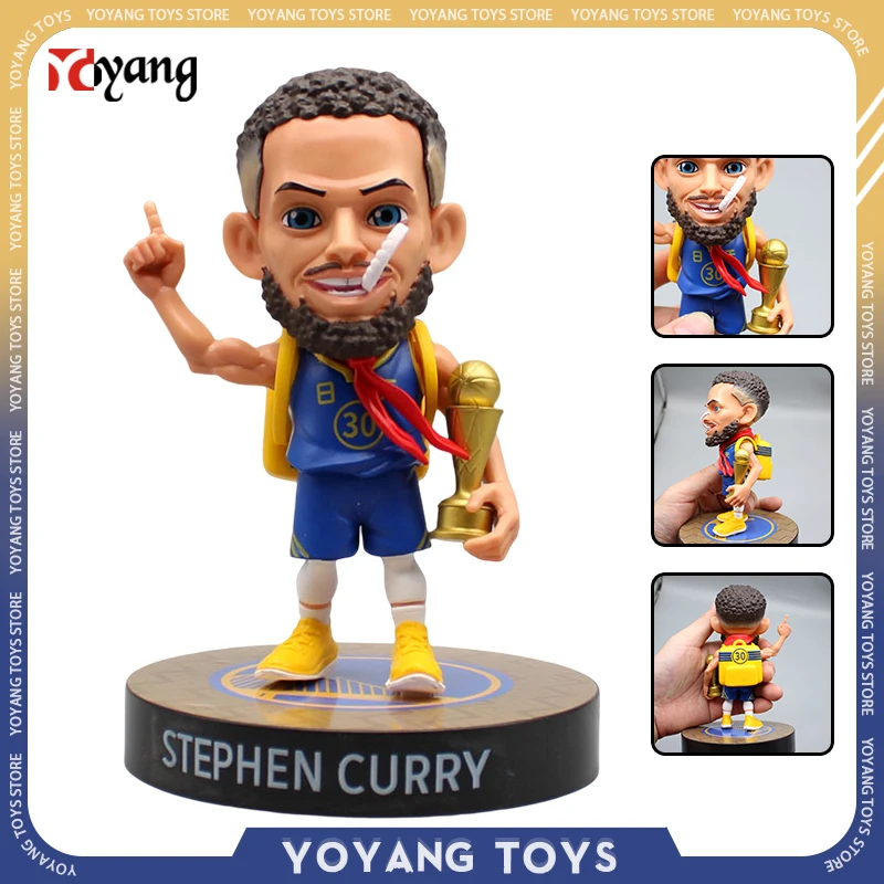 16Cm Nba Stephen Curry Anime Figure Golden State Curry Action Figurine Versione Q Figure Della Pupilla Ace Player Curry Statue Toys Gk