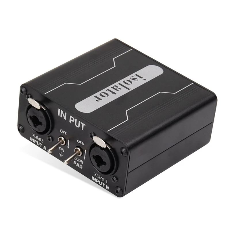 Audio Noise Isolator GX200 Audio Isolator Current Sound Noise Cancellation Mixer Microphone Common Ground Filter Multifunctional Noise Isolator Meter