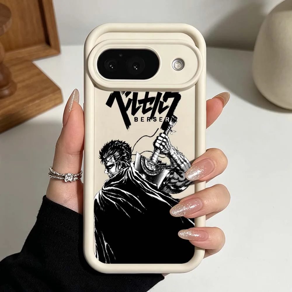 B-Berserk Anime Silicone Phone Case with Eye Ladder Design