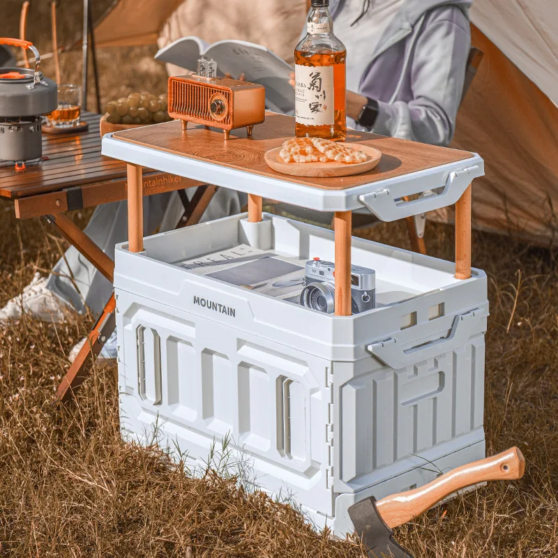 

Outdoor Camping Folding Table for Car Storage Box Household Clothing Toy Thickened Storage Box Multifunctional Camping Storage