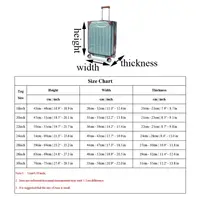 Transparent PVC Waterproof Protector Suitcase Covers Luggage Cover Luggage Storage Covers Dustproof Travel Accessories 6