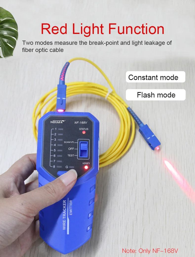 NOYAFA NF-168V Wire Tracker Telephone Network Lan Coax Cable Tester POE Tracer With Anti-Jamming Line Finder Visual Fault Locat network tone tracer