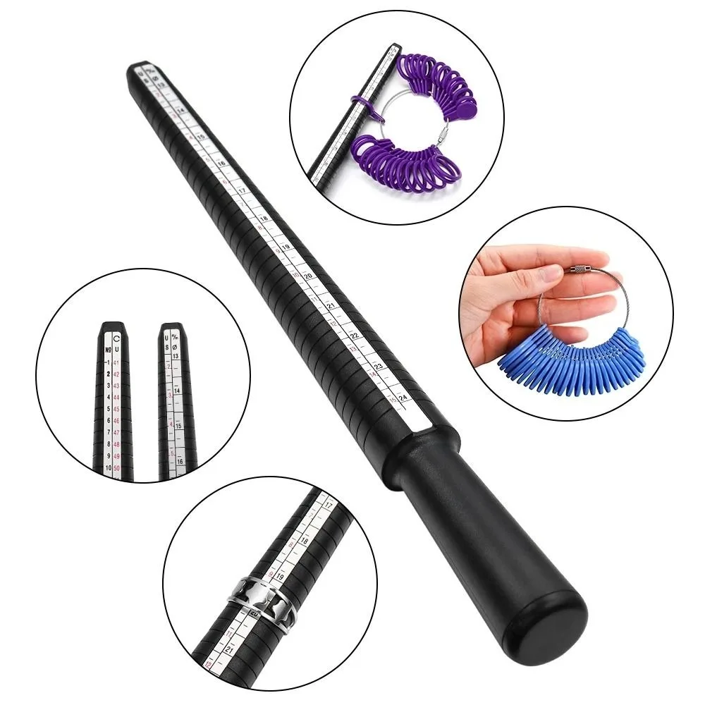 

Plastic Ring UK/US Jewelry Ruler Women Finger Ring Stick Sizer Professional Measuring Gauge Ring Measuring Rod DIY Jewelry