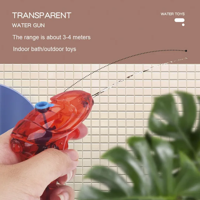 1Pcs Mini Water Gun Children's Small Water Gun Mini Water Spray Gun Small Size Water Fighting Game Outdoor Toy Gun For Baby Kids 3