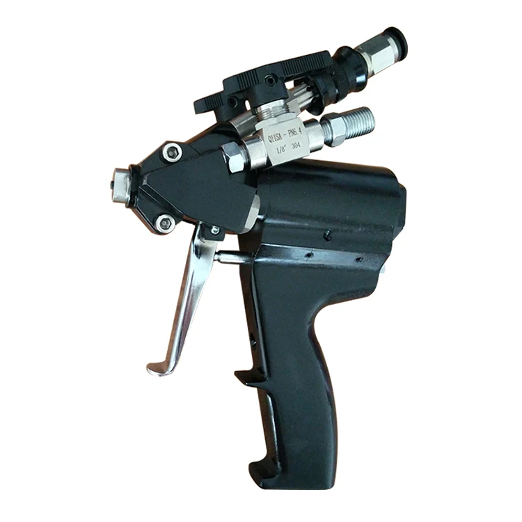double head dual nozzle spray gun for nano chrome spray A B paint silver nano chrome 5