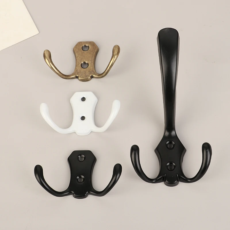 3/2 Hooks Coat Hook Wall Mounted Robe Clothes Rack Hat Wall Hanger Bedroom Entryway Clothes Coat Hook clothes and hat rack clothes hook