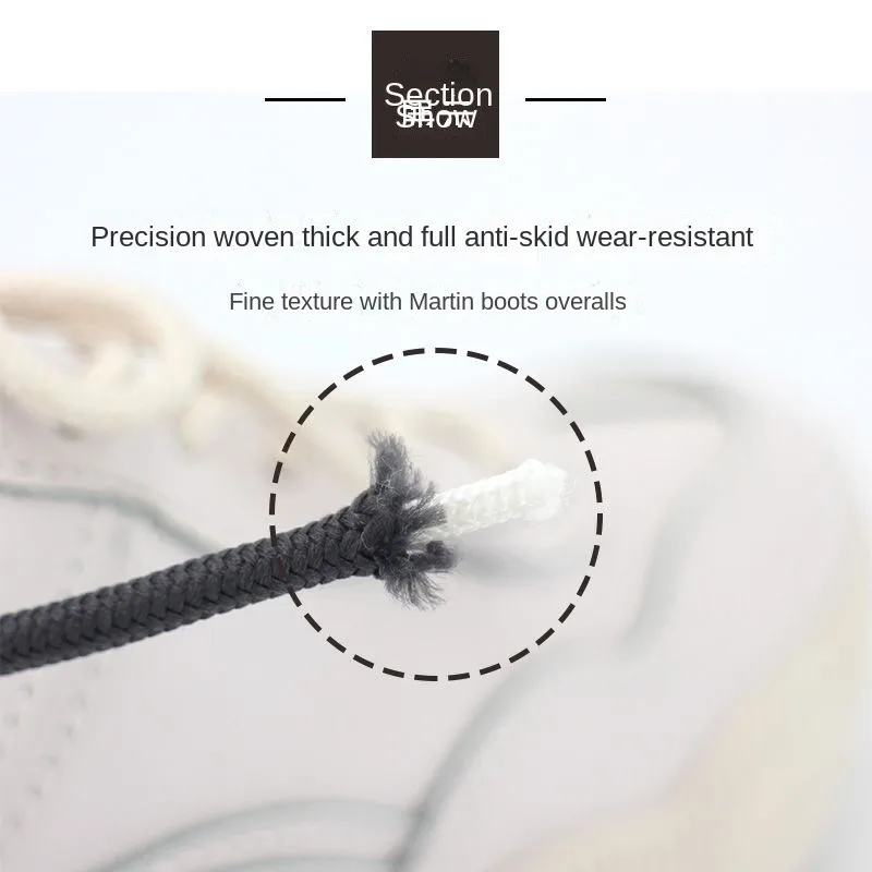 남녀공용 마틴 부츠, 신발 끈, 둥근 두꺼운 긴 스포츠 농구 신발, 밀리터리 가죽 신발