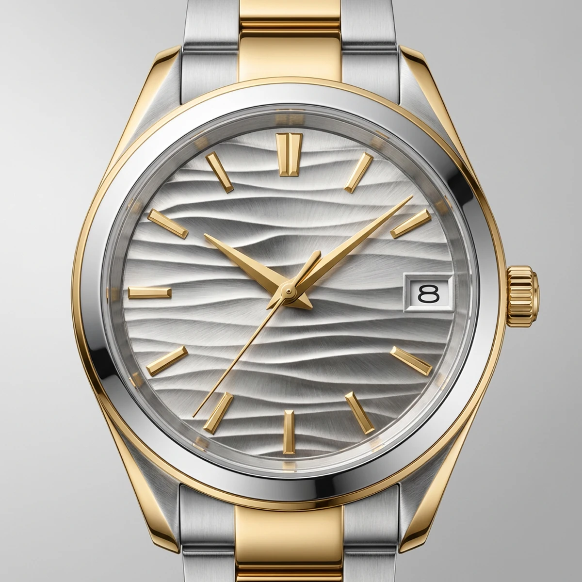 Wave Embossed Texture Watch Dial - Sterile Pure 28.5mm