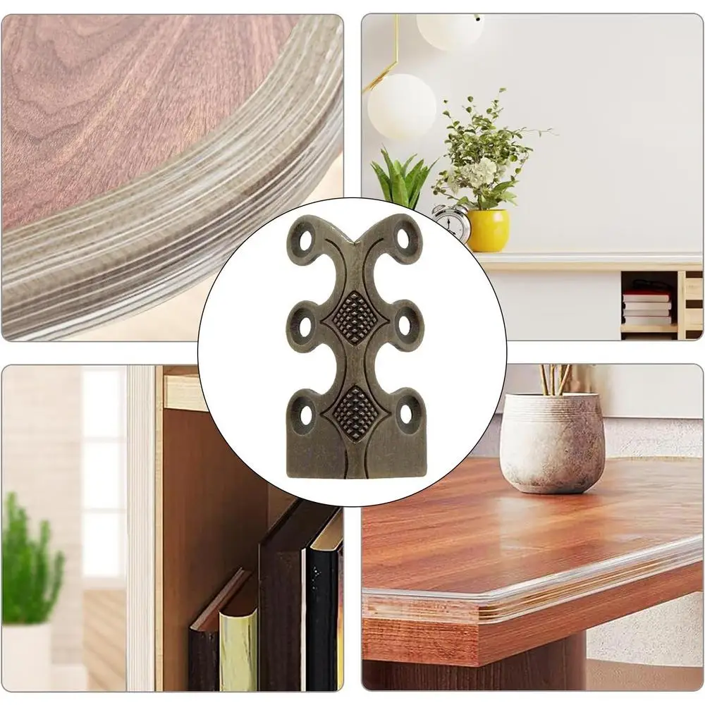 Description Picture 2 of itemAntique Decorative Edge Cover Corner Protectors Metal Angle Brackets for Photo Album Edge Corner Protector for Cabinets Dressers