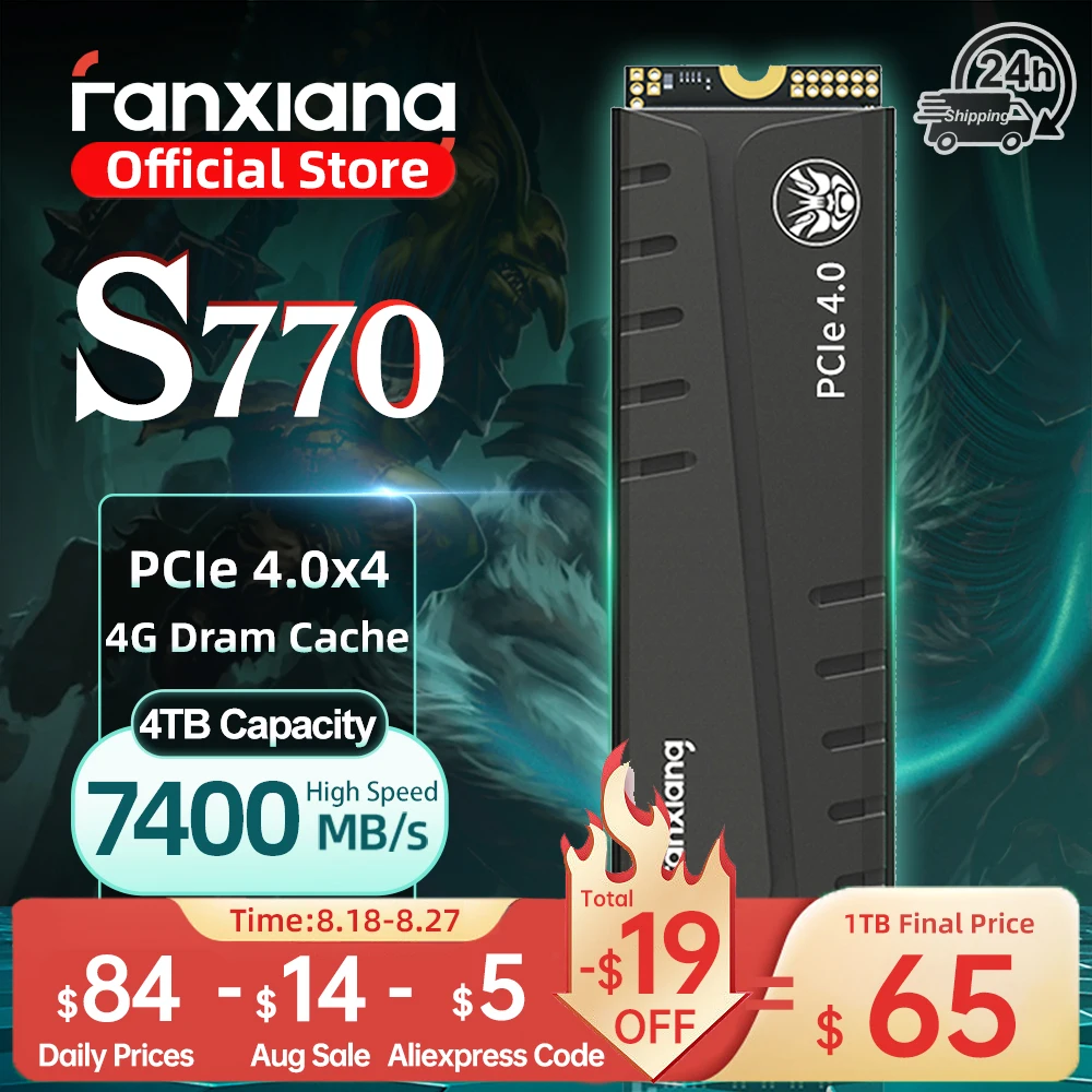 SSD NVMe 4TB FN970 FIKWOT DRAM搭載 SSD NVMe 4TB FN970 FIKWOT DRAM