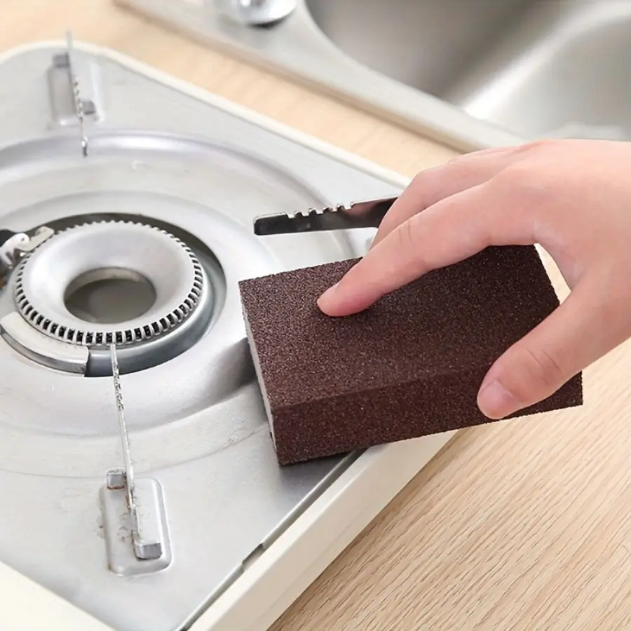 4 Pcs Grill Griddle Cleaning Brick Block Ecological Descaling Stone BBQ Racks For Removing Stains