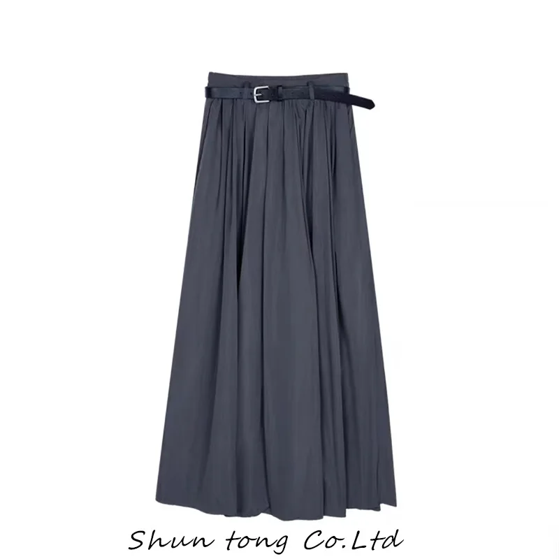 

Y2K Skirt Women Vintage Streetwear Side Striped Parachute Cargo Skirts Casual Loose Drawstring Aesthetics Skirt 2023