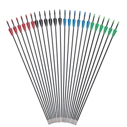 Toparchery Arrow 31inch Carbon Arrow Practice Hunting Arrows with Removable Tips for Compound & Recurve Bow 6/12/24 pcs