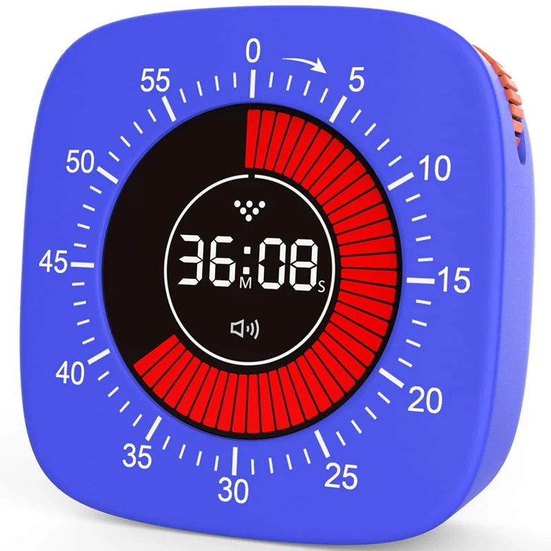 

ABSF Visual Timer For Kids,Digital Timer With 60-Minute Countdown, Silent Timer For Desk Timer Clock For Studying, Teaching