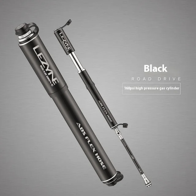 Lezyne Alloy Drive High Volume Hand Pump For Bikes - 90 PSI Max, Fits Presta & Schrader Valves, Includes Frame Mount