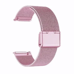 Premium 22mm Milanese Loop Metal Strap - Elegant Watchband Bracelet for Realme Watch S2 (KK - Pink)