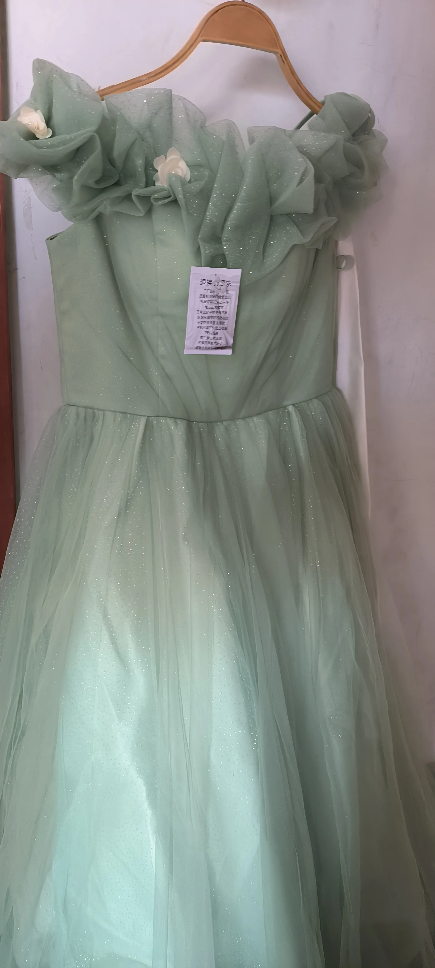 green emerald velvet dress Mint Green Tender Midi Tulle Dress XL / 10 / Mint Green