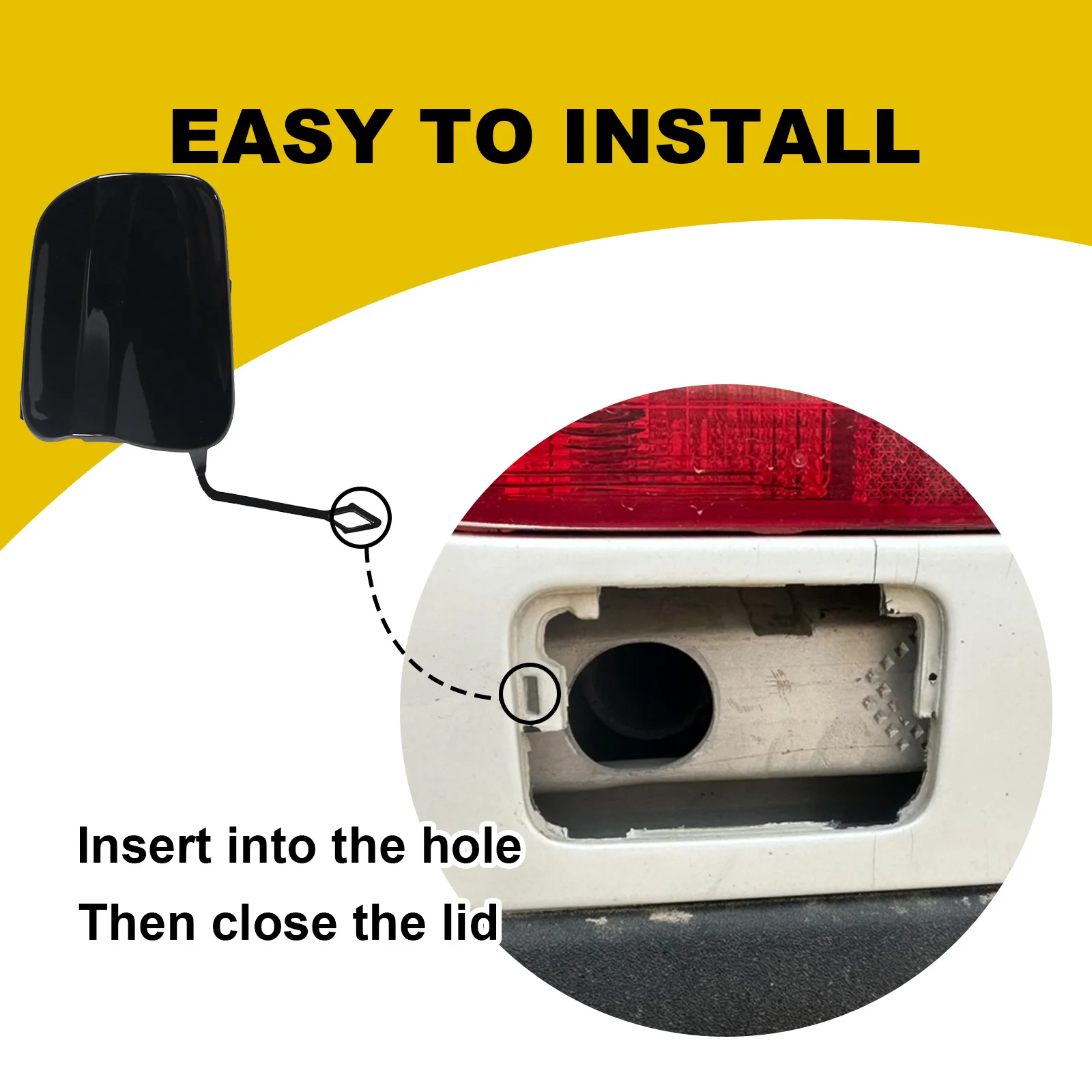 Front Bumper Tow Hook Cap Towing Eye Cover For Mercedes Benz GLA W156 X156 Facelift-with AMG Line Package edition