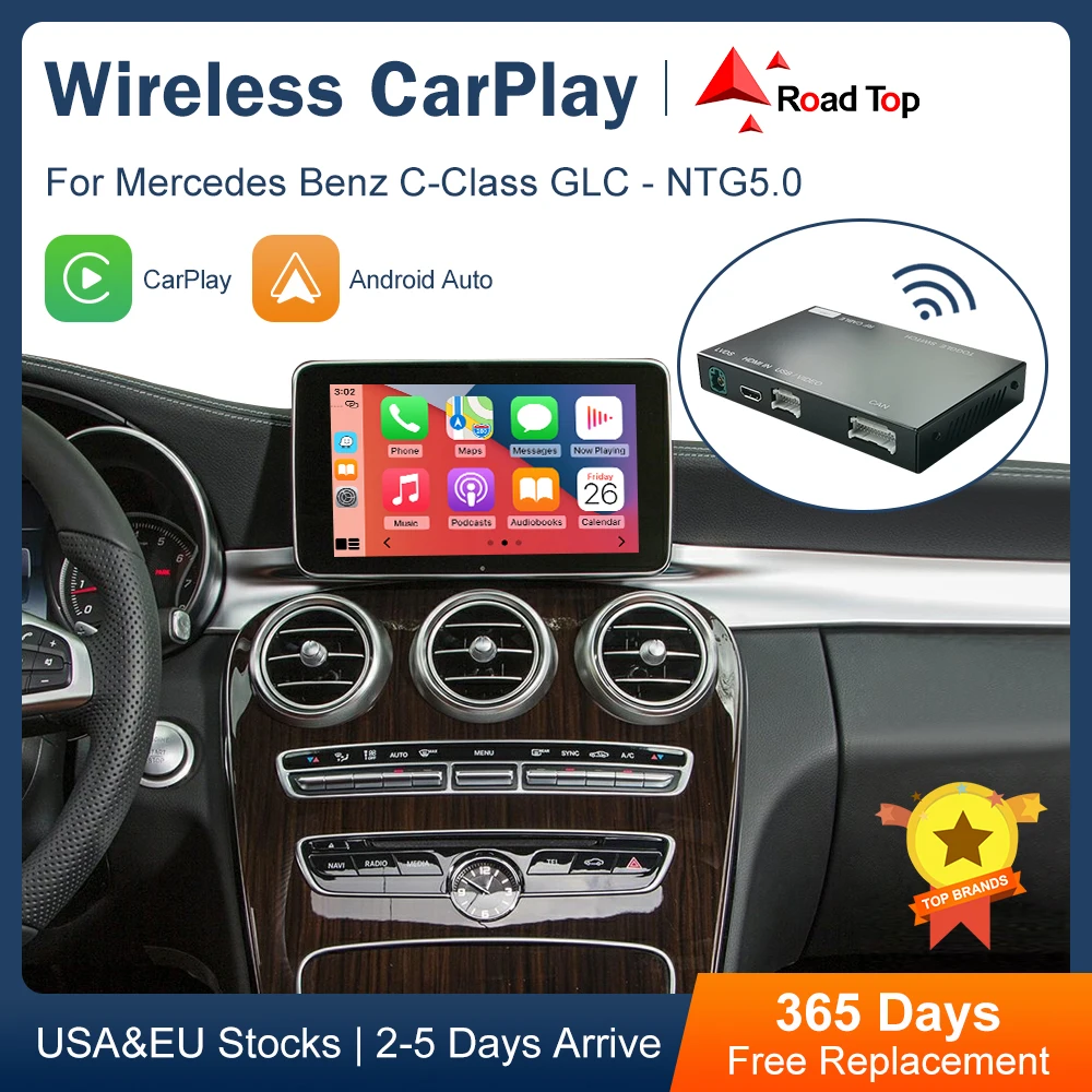 Interface Sans Fil Apple Carplay Android Auto, Airplay Avec Mirrorlink