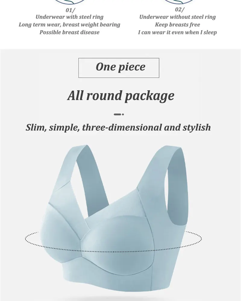 3 Teile/satz Sexy Spitze Plus Größe Sport Bh Für Frauen Nahtlose Einfarbig Push-Up Unterwäsche Neue Gemütliche Atmungsaktive Draht freies Büstenhalter – Detail 10