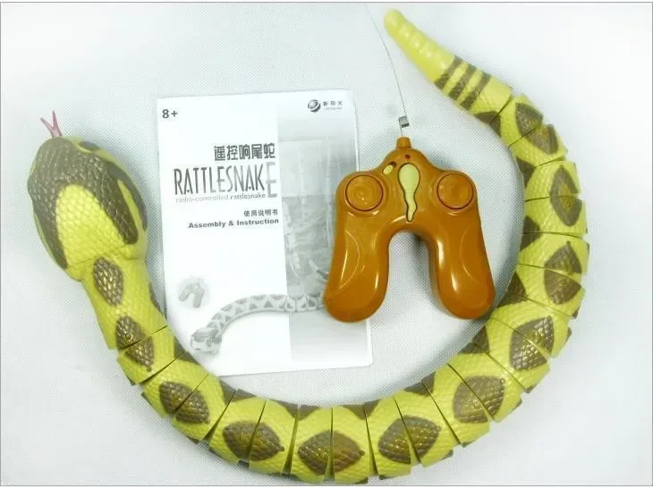 [Funny] simulation electric pets Remote Control music sound & light rattlesnake toy RC Snake model Tricky Prank Scary Toy gift 2