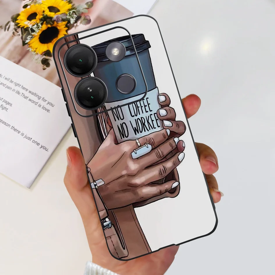 Stylish Patterned Soft Silicone Phone Back Cover