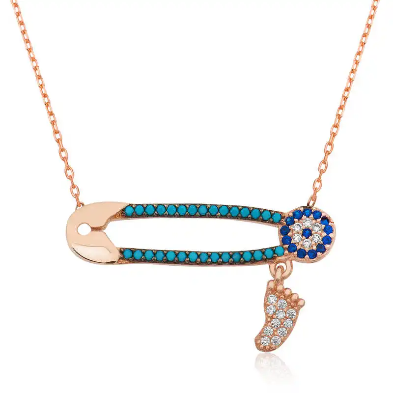 

Tevuli 925 Sterling Silver The Genres Change Needle footprint necklace