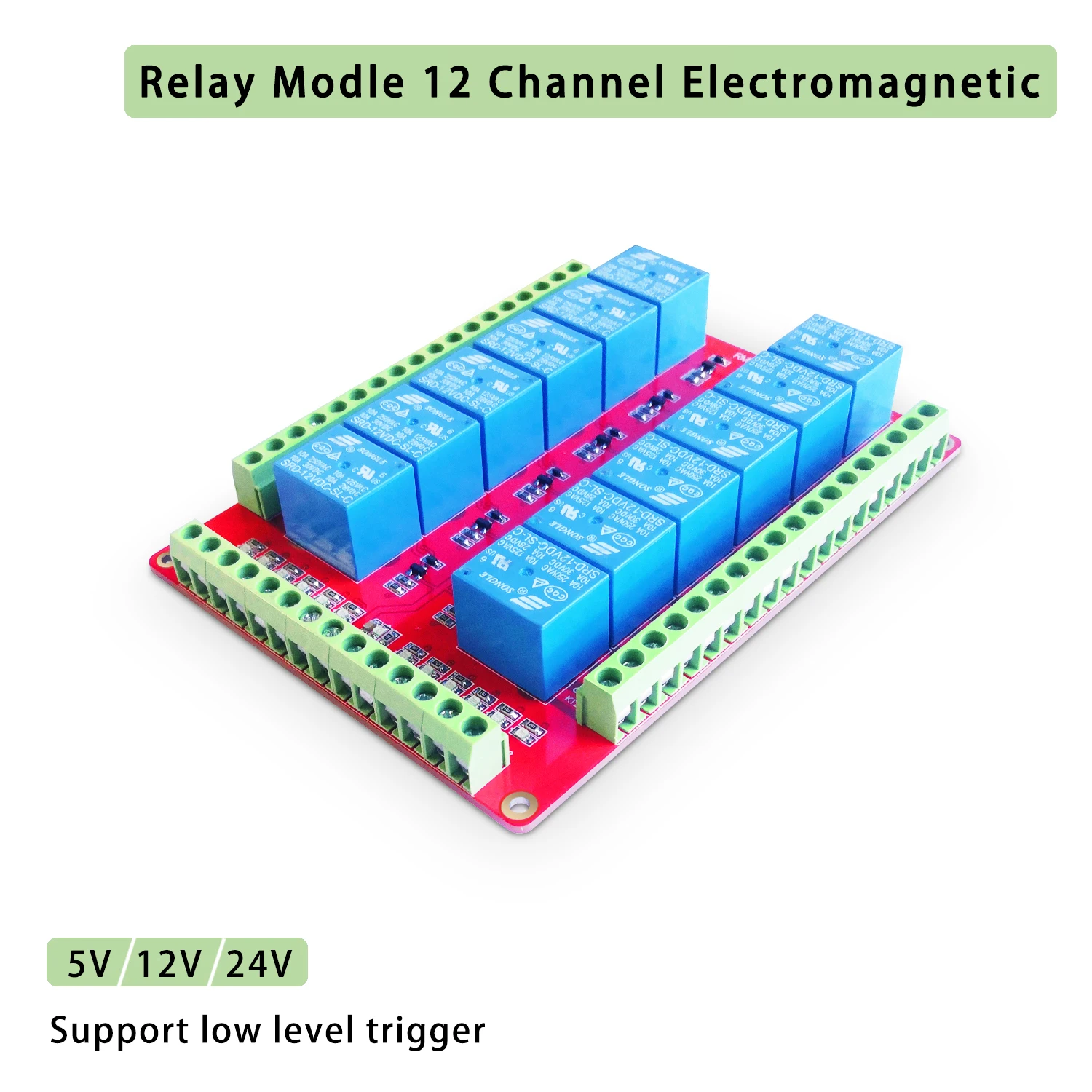 12 Channel Relay Module, Low Level Trigger