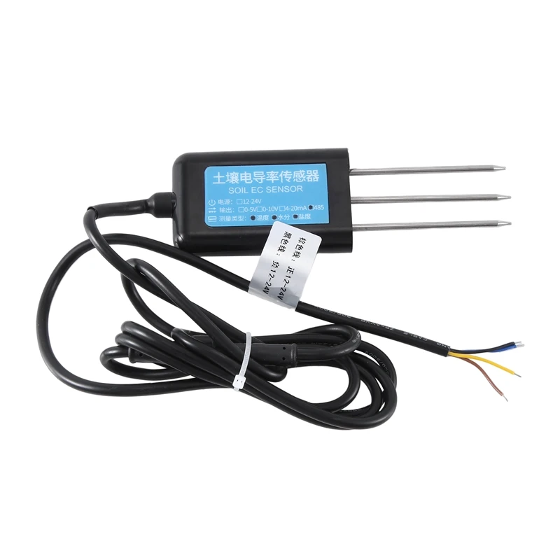 

1 PCS Isolated Soil Sensor Transmitter Rs485/Analog Soil Moisture Temperature And Humidity Sensor ABS