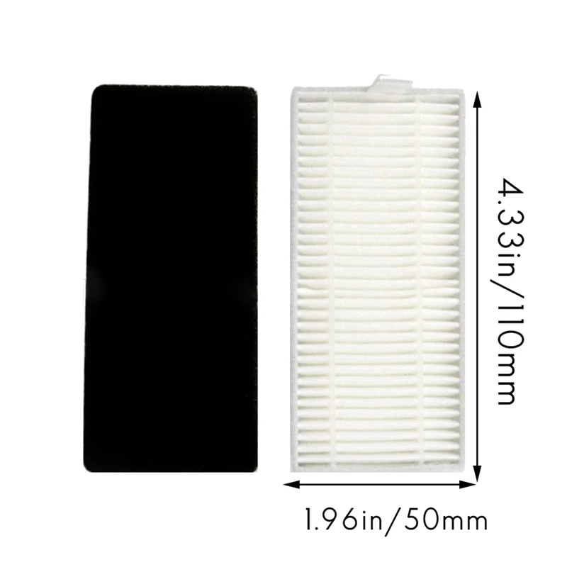 

2X Side Brush + Filter + Mop For Neatsvor X500/X600 Tesvor T8 M1 S6 Robot Vacuum Cleaner Accessory Replacement Kit