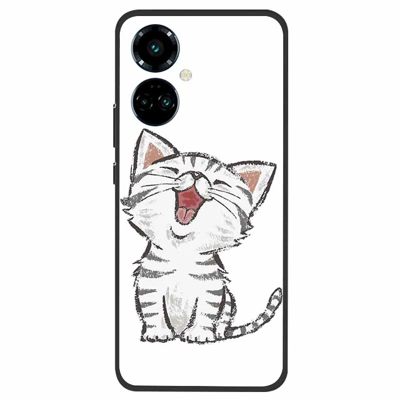 Tecno Camon 19 Shockproof Soft Silicone TPU Back Cover - Cute Design