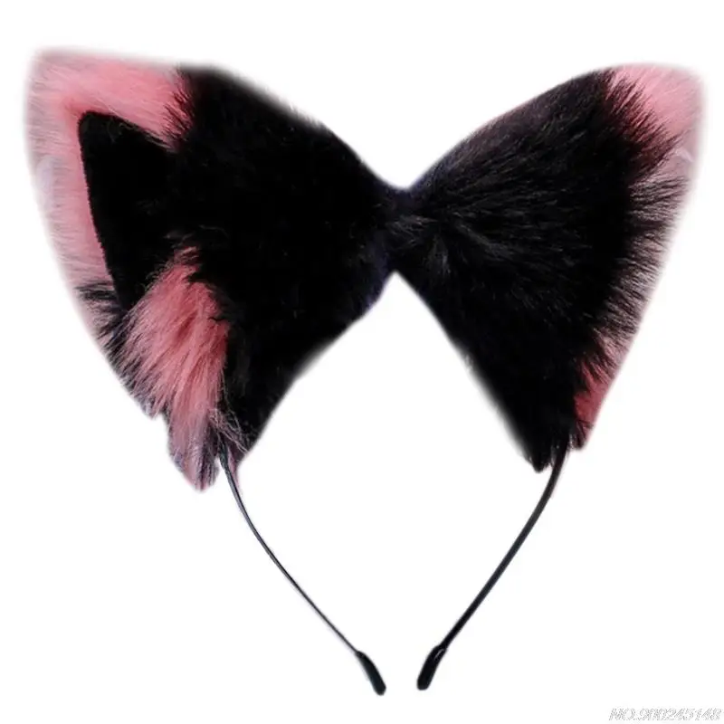 halloween outfits Women Realistic Long Furry Animal Cat Ears Headband Lolita Kawaii Anime Hair Hoop Party Headpiece N17 20 Dropshipping plus size costumes