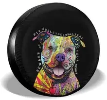 

MSGUIDE Dog Tire COVER CARs - Spare Tire COVER CAR for RV Jeep Wrangler Trailer Campers 14 15 16 17 Inch Wheel