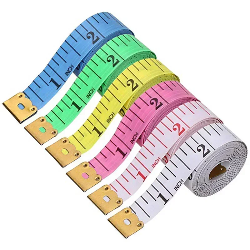 1.5m Body Measuring Ruler Sewing Tailor Tape Measure Mini Soft Flat Ruler Centimeter Meter Sewing Measuring Tape Random Color tape measure measuring tape measuring ruler