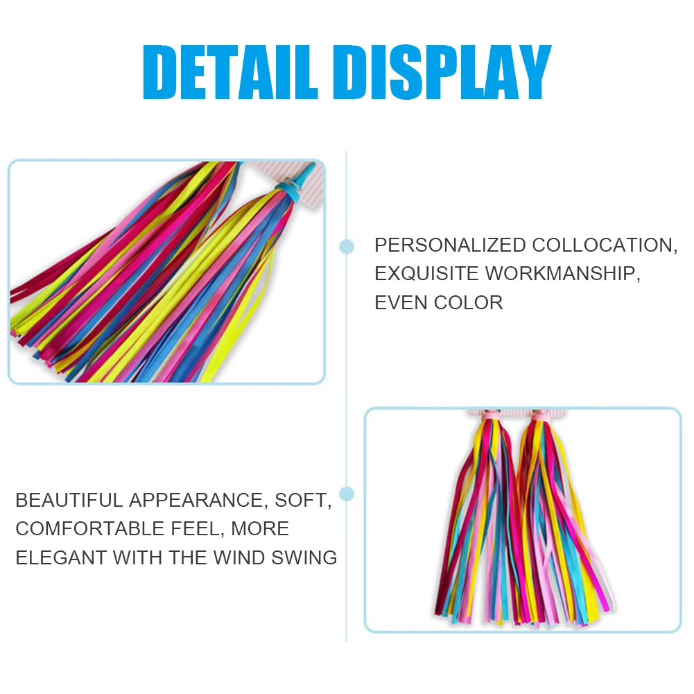 Bicycle Handlebar Bike Accessory 2pcs Bicycle Handlebar Tassel Streamers