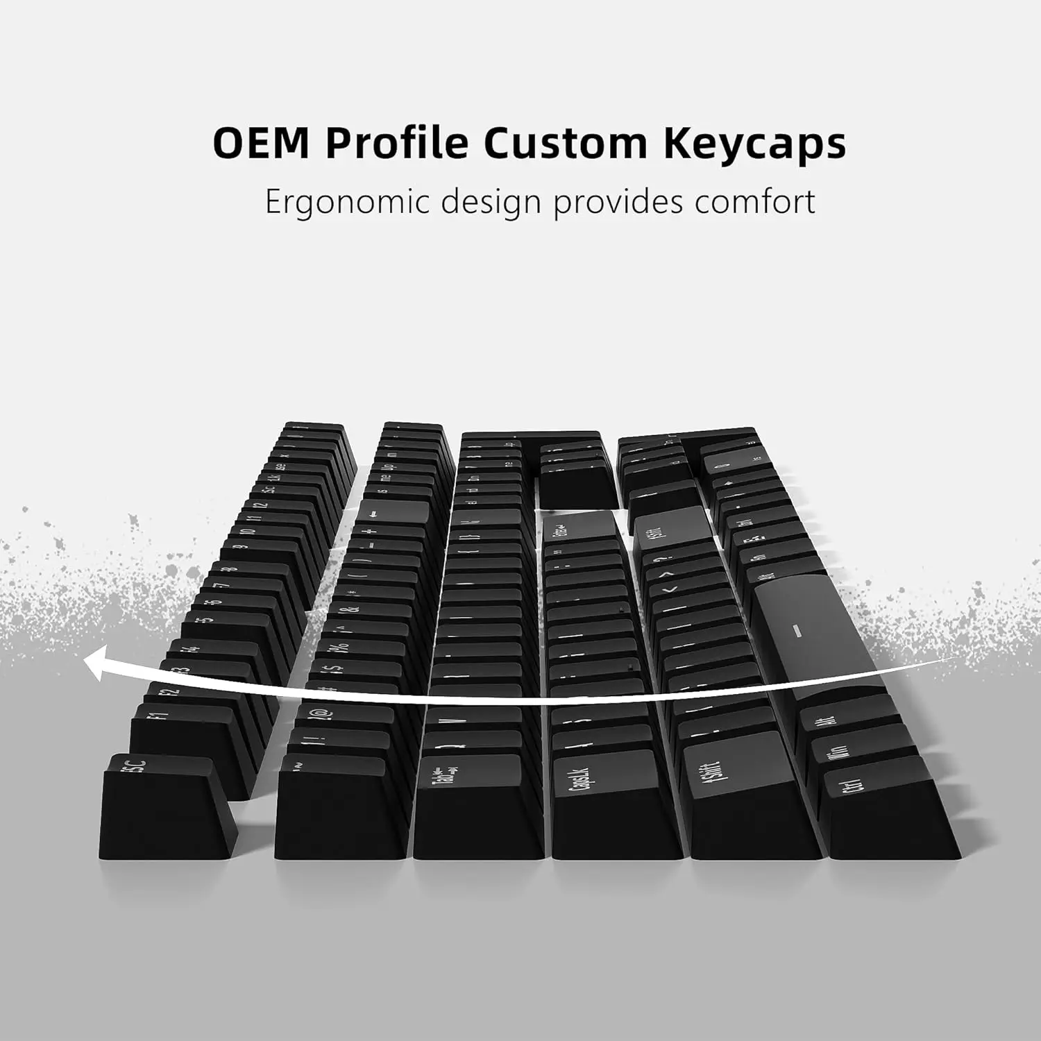 Double Shot Pbt Keycaps para Cherry Gateron Switches mx Teclado Gamer Brilho Através de Backlit Xvx Oem Perfil Baixo - Imagem 6