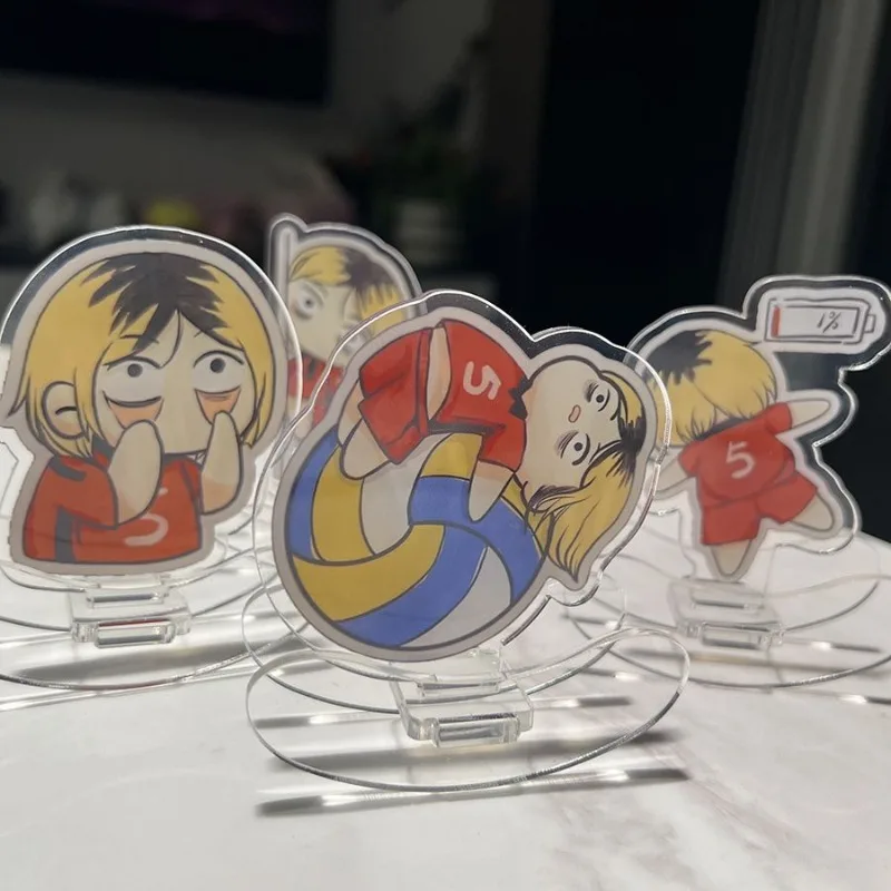 

Kozume Kenma уставшая серия встряхиваемая акриловая подставка Haikyuu Q версия аниме брелок кавайная сумка Подвеска мультфильм настольный дисплей подарок