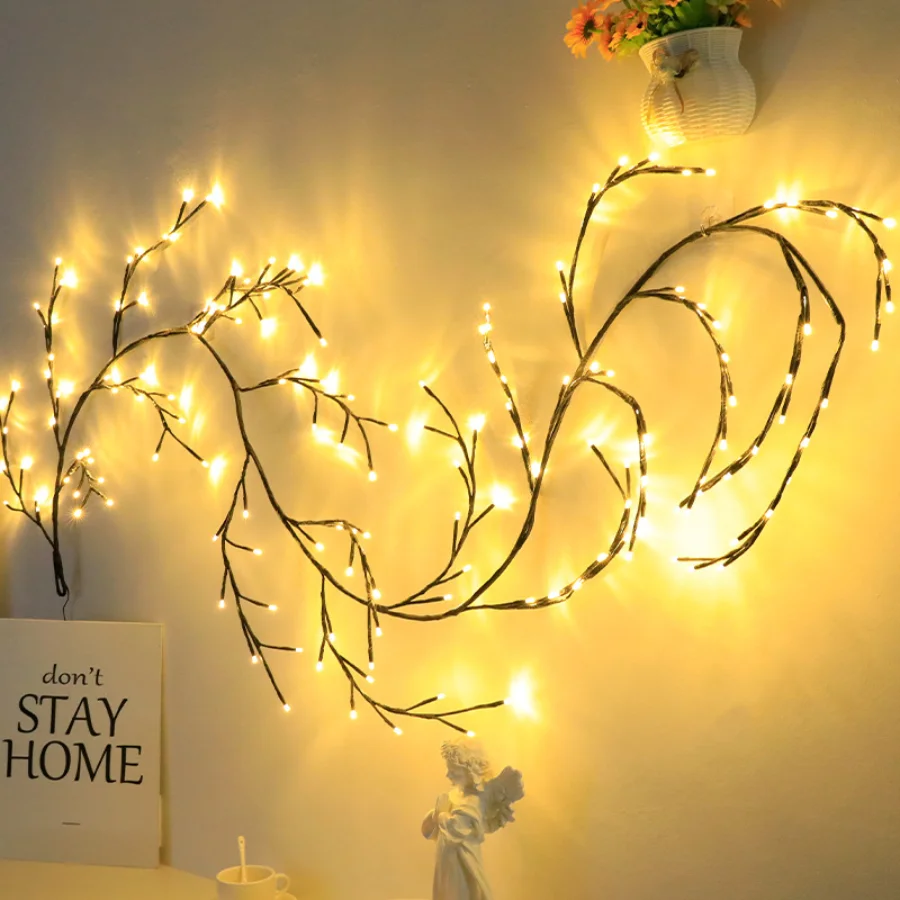 Decorative Vines Lights for Home, Christmas Halloween Valentine's Day  Branch Lights for Wall Corner Fireplace Window Living Room - AliExpress