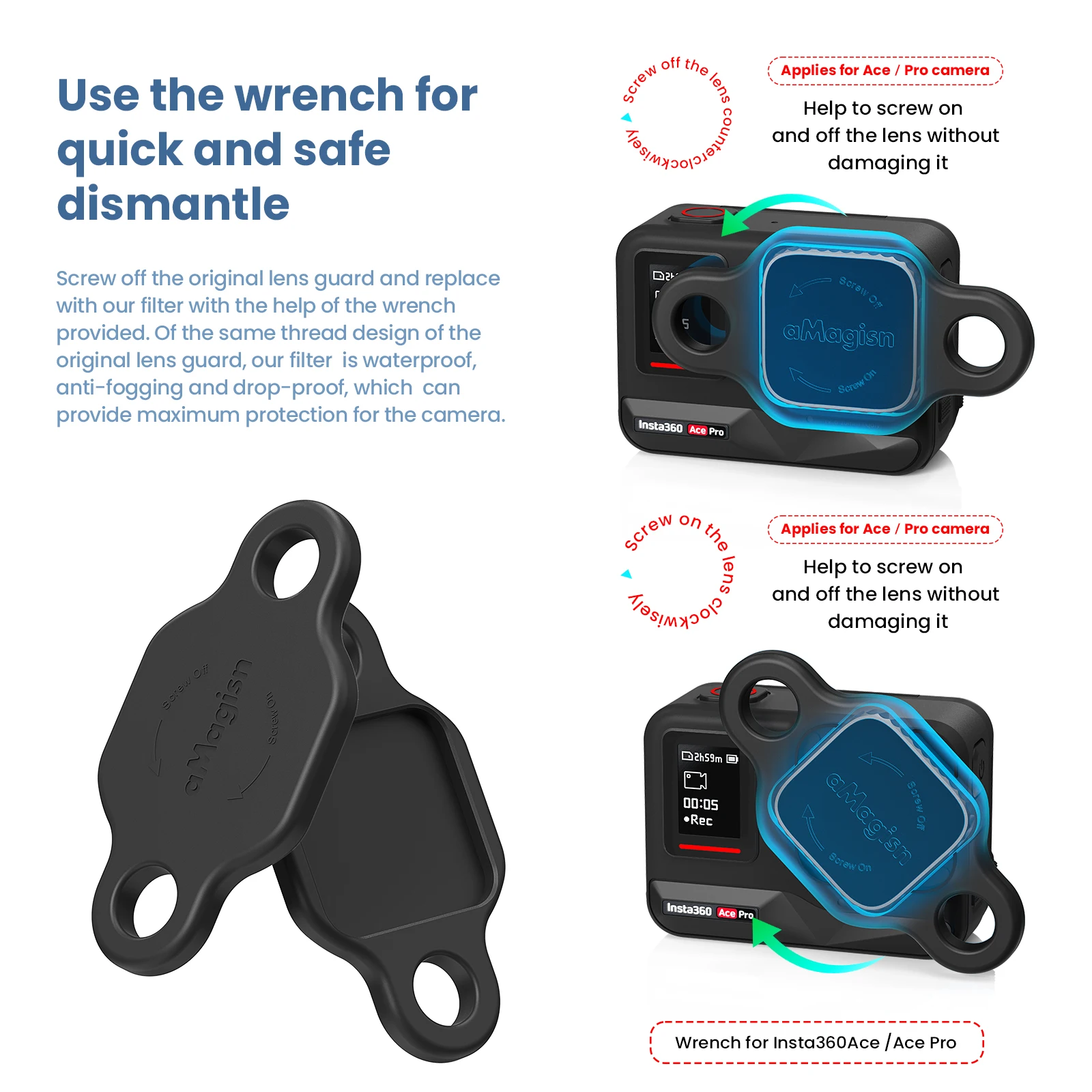 Set Filtri Magnetici Per Insta360 Ace Pro - CPL, UV E ND 4/8/16/32 Per Action Camera - Foto 14