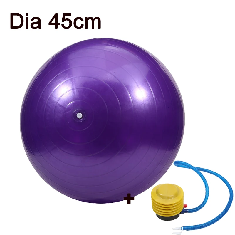 Yoga Ball 45cm Sport Pilates Fitness Gym Balance Exercise Workout Home Training Massage Ball With Inflator Pump