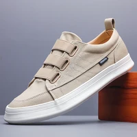 Canva Men's Spring 2025 Trendy Korean Style Casual Shoes Breathable Rubber Sole Flat Black Tenis Shoes Men's Sneakers BD25012 1
