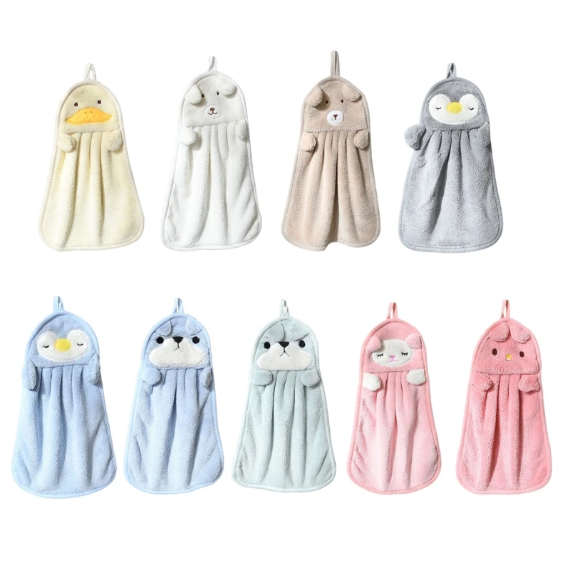 

Полотенце от пота, полотенце для мытья лица, мультяшное висячее детское полотенце для рук, аксессуары для ванной комнаты